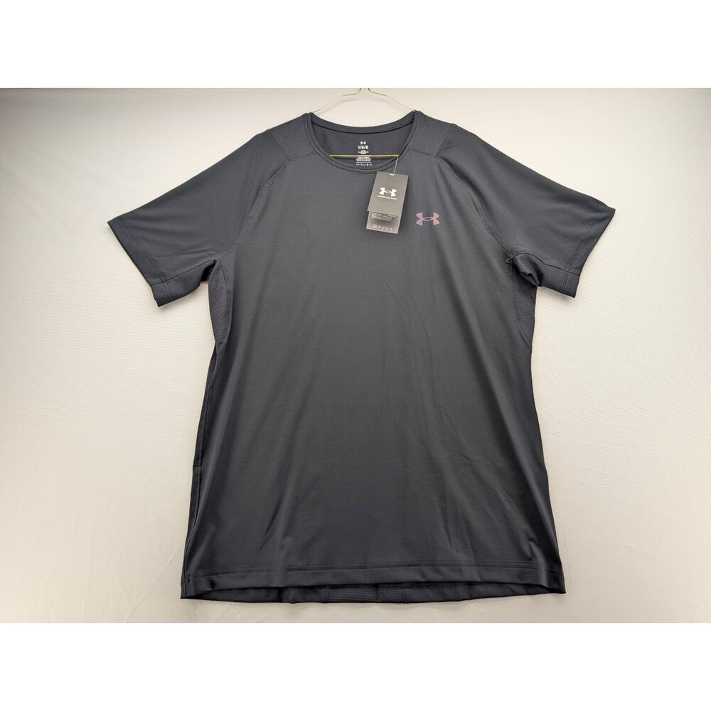 NWT Under Armour UA Vanish Elite Vent Men's Short Sleeve Shirt in Black sz Large